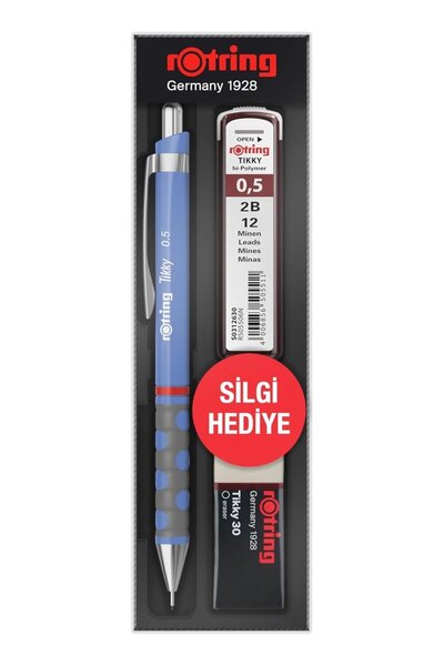 Rotring Tikky Rd 0.5+Min Eraser with Gift - Violet Blue
