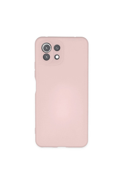 ArkhenX حافظة نانو لـ Xiaomi Mi 11 Lite مع داخلية مخملية من السيليكون - بودرة