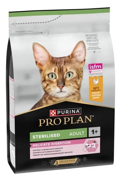 Pro Plan Delicate Digestion Tavuklu Kısırlaştırılmış Kedi Maması 10kg