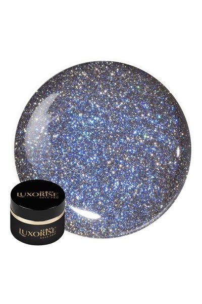 LUXORISE RevoFlex Disco 15ml, Gel UV de construcție pentru unghii cu sclipiri...