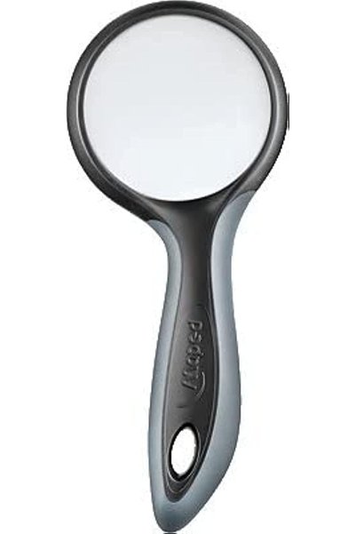 Generic Ergologic Magnifying Glass, 50 Mm,Plastic,Black