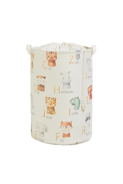 Ocean Home Textile Children's Room Drawstring Cute Animals Toy Basket 36 X 48 cm