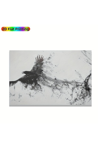 Generic Brand 1pc flat Woodland Flower Rooster Botanical Theme Canvas Wall Ar...