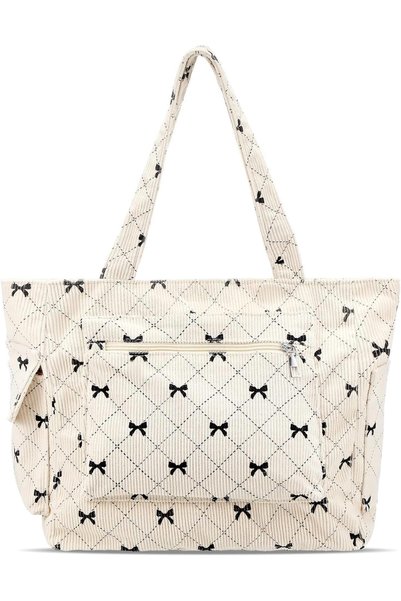 Generic Elegant Tote Bag for Women, Large Shoulder Bag with Zip Closure, Spac...