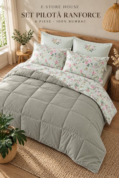 RALEX PUCIOASA Set Ranforce Elara v3, pilotă 195 × 215 cm, husă 160 × 200 × 3...