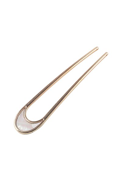 Noonedibs Agrafă de păr în formă de U, furcă retro din metal, agrafă de păr e...