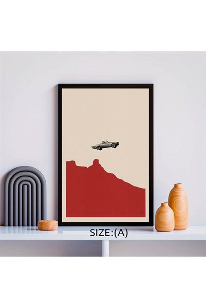 Generic Brand 1pc "Thelma Louise" Retro Minimalist Canvas Wall Art Print, Mod...