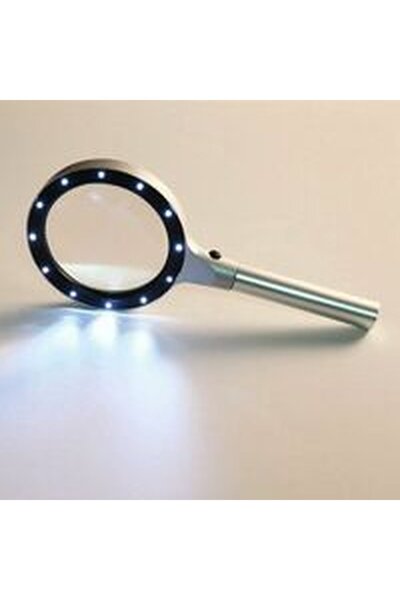 Noonedibs Lupă cu lupă pentru citit pentru vârstnici, iluminare manuală 10x c...