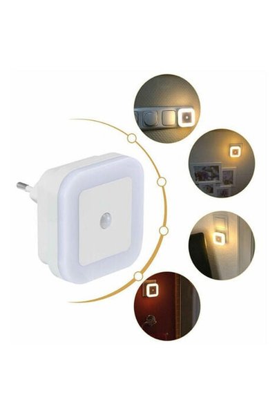 Noonedibs lumini de noapte LED cu senzor de mișcare, economisire energie, lum...