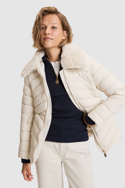 U.S. Polo Assn. Women's Cream Coat 50326248-Vr256