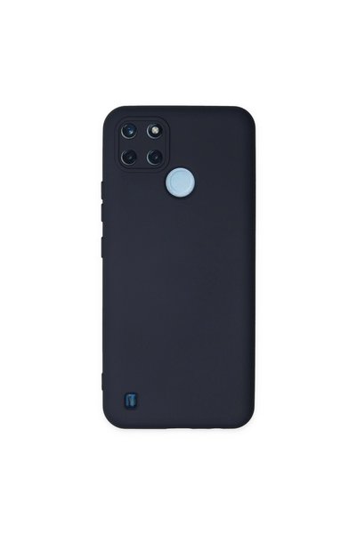ArkhenX جراب Realme C25y مصنوع من السيليكون المخملي الداخلي - أزرق داكن