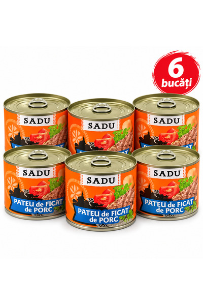 SADU Pachet 6x 200 g pate de porc