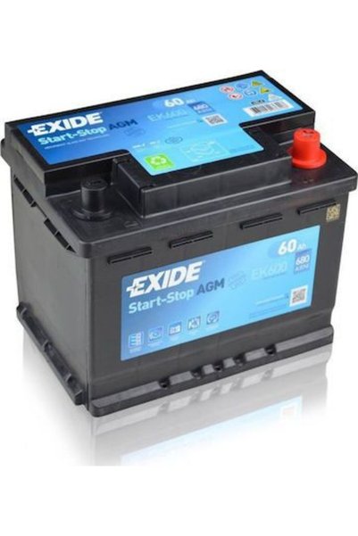 EXIDE ΜΠΑΤΑΡΙΑ AGM EK600 60AH Δ