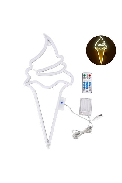 Noonedibs Semn neon LED cu lumină neon, rezistent la apă, cu baterie USB, ali...