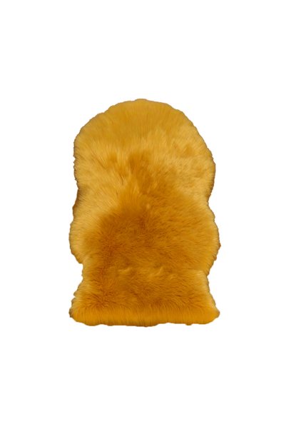 Noonedibs Covor din piele de oaie, covor cu fir alb, covor cu păr lung, lavab...