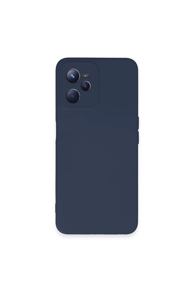 ArkhenX جراب Realme C35 مصنوع من السيليكون المخملي الداخلي - أزرق داكن