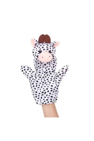 Toybox Cow Animal Hand Puppet for Children's Story Time & Educational Play
