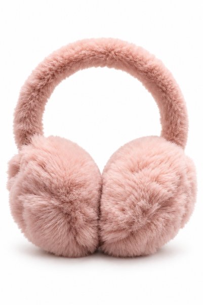 Dükkan Artı Dried rose pink plush headphones