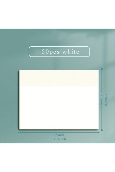 Choice 76 × 95 مم، 50 ورقة، مفكرات لاصقة شفافة، مقاومة للماء، ذاتية اللصق، لل...