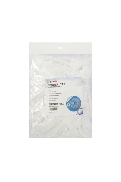 Globalstar Disposable Shower Cap 100 Pcs – أغطية رأس واستحمام بلاستيكية مرنة ...