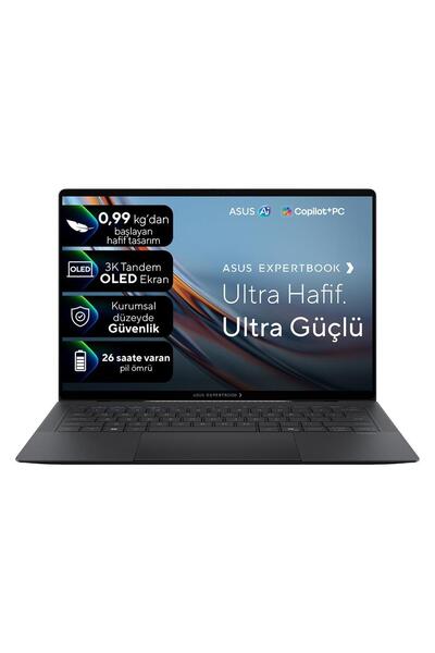 ASUS ExpertBook Ultra B9 2.Nesil Core Ultra X7 358H-32Gb-1Tb Ssd-14inc-W11