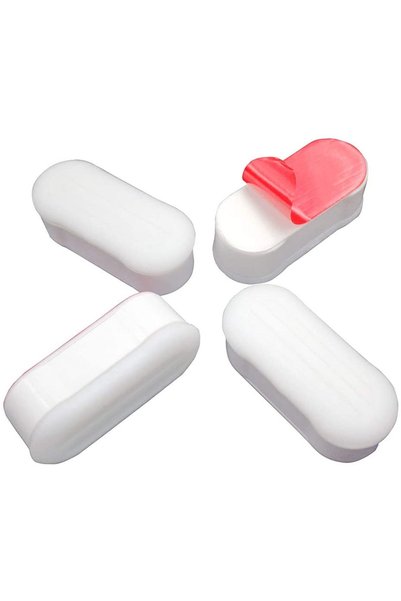 Noonedibs Set 4 bare protecție scaun toaletă, montare bideu cu adeziv puterni...