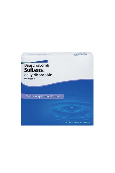 Bausch & Lomb SofLens One Day Pack Of 90, Daily Disposable Contact Lenses, Cl...