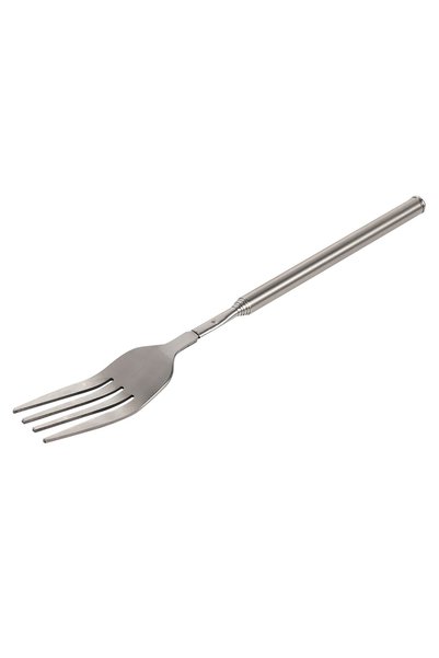 Noonedibs Furculiță telescopică extensibilă pentru cină, desert, fructe, mâne...