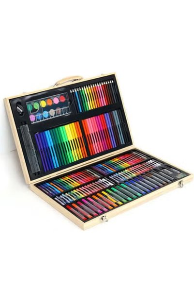 Toybox 180 Piece Kids Art Set, Colouring Kit for Kids, Vibrant Colour Pencil ...