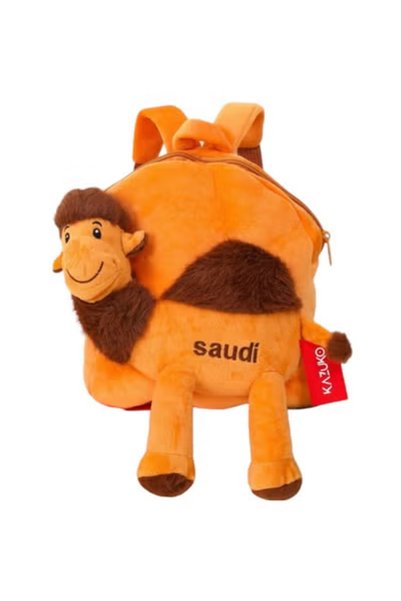 Toybox حقيبة ظهر ناعمة للأطفال على شكل جمل، حقيبة مدرسية للسفر بتصميم حيوان م...