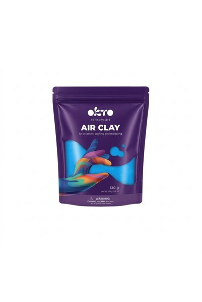Generic Brand Air Clay pentru modelaj, 120 grame, Okto - Albastru