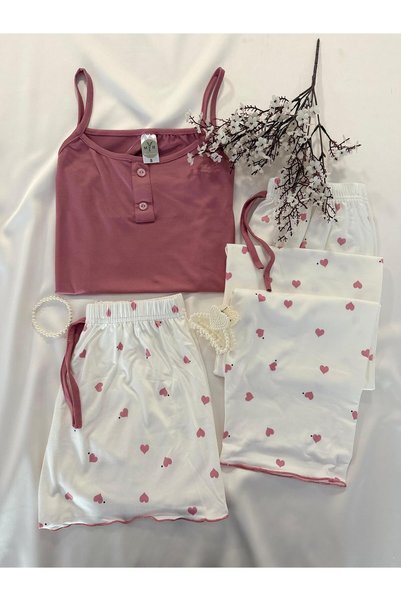 MH Moony Homewears 3-Piece Leos Soft Color Soft Cotton Pajama Set with Specia...