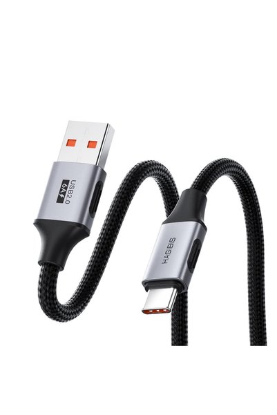 Generic 6A Fast Charging Braided Data Cable, USB A to C 480Mbps Data sync and...