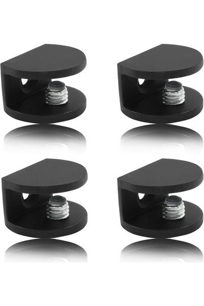 Generic Glass Shelf Bracket, Adjustable Shower Clamp for 5 to 8mm Thick Panel...