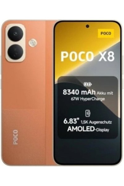 POCO X8 5G 256GB ROM/8GB RAM ΠΟΡΤΟΚΑΛΙ ΕΕ ΠΟΡΤΟΚΑΛΙ 256GB 8GB