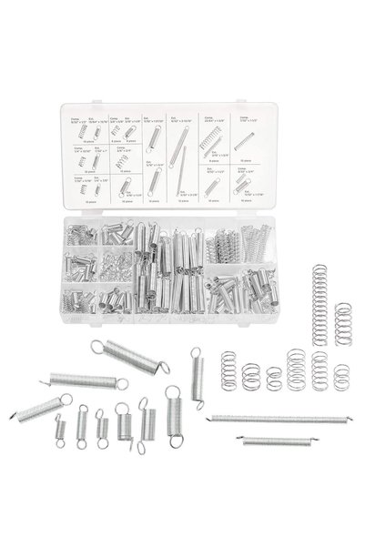 Generic مجموعة 200 قطعة من النوابض، تشكيلة نوابض الضغط، نوابض من الفولاذ المق...