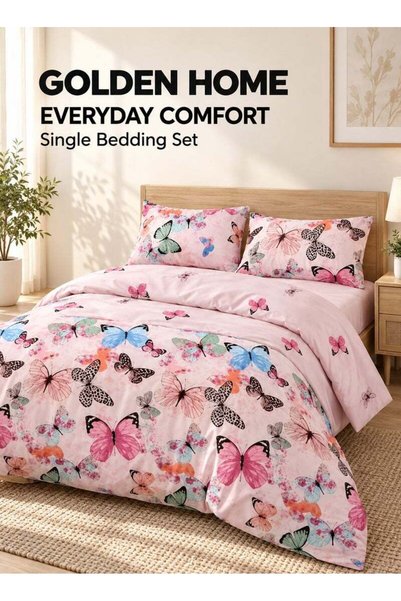 Generic Brand Golden Home Luxurious Single-Person Bedding Set - Includes 1 Du...