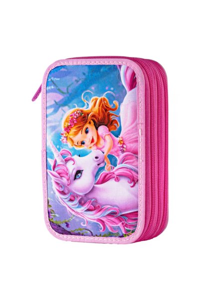 Daco Penar cu 3 fermoare, fără căptușeală, Prințesă și Unicorn