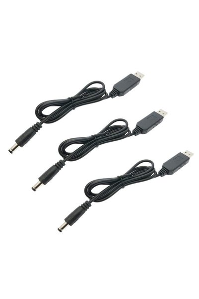 Generic 3 قطع كابل تحويل USB إلى DC، كابل رفع الجهد من 5 فولت إلى 12 فولت، قو...
