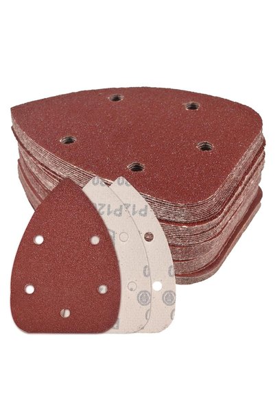 Generic 10 Pcs 40 Grit Mouse Shaped Detail Sanding Paper,5-Hole Hook and Loop...