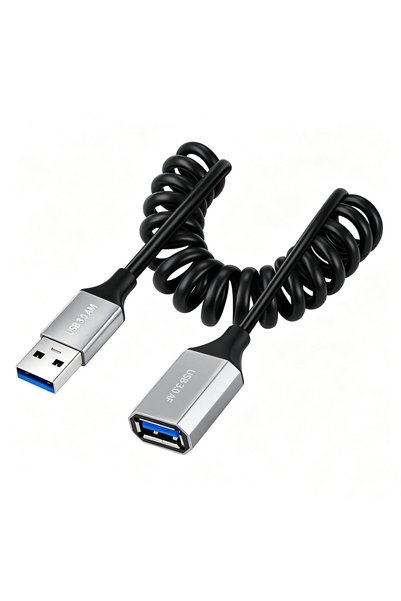 Generic Coiled USB 3.0 Cable Type A Male to Female Extension Cable,Stretch 3....