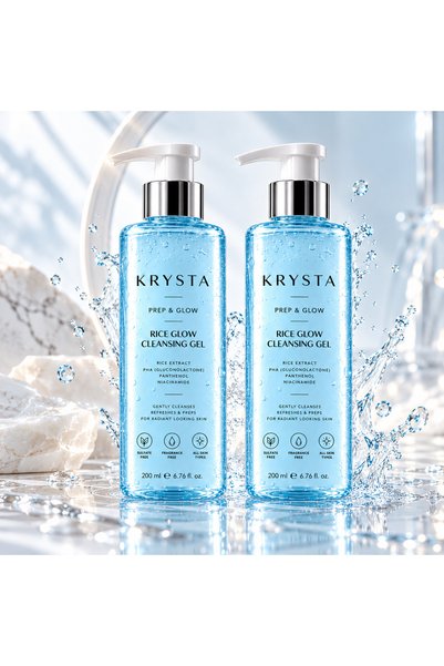 Rice Glow Cleansing Gel 2'li Avantaj Seti | Pirinç Özlü, Niacinamide ve PHA İçeren Arındırıcı Yüz Temizleme Jeli 2x200 ml