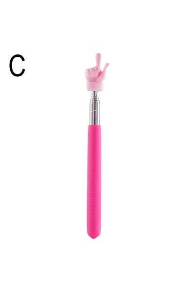 Choice red Retractable Teacher Pointer Finger Design StainlessSteel Telescopi...