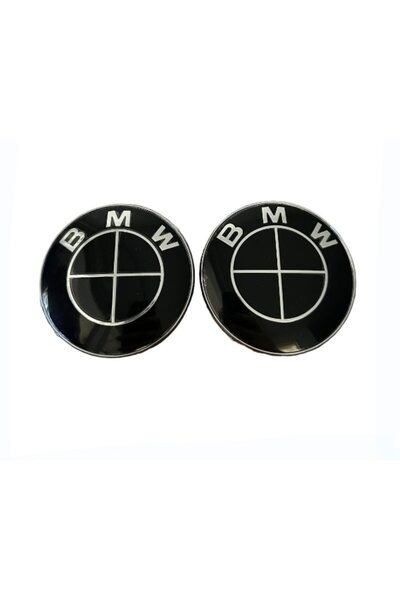 Ventoo Set de embleme compatibile cu BMW, 82 mm față + 74 mm spate, embleme p...