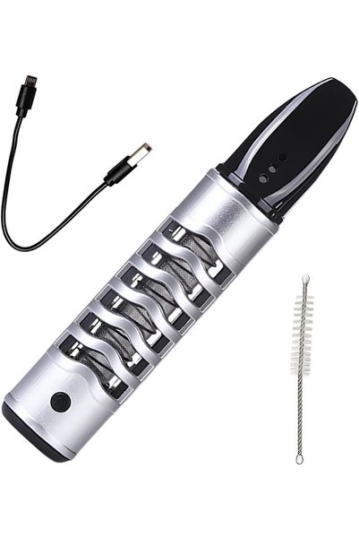 Generic منفضة سجائر سيارة محمولة بدون رماد، بدون لهب، شحن USB تلقائي، لا تسقط...