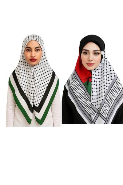 ALDAIYR 2 قطعة علم فلسطين 100/100 سانتا