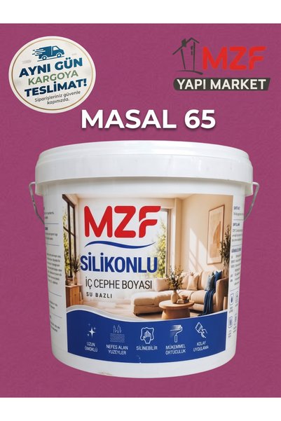 MZF Silikonlu Silinebilir Su Bazlı İç Cephe DUVAR Boyası MOR DUVAR BOYASI