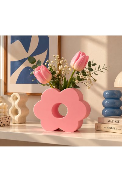 Jizel Çiçek Vazo – 3D Baskı Dekoratif Mini Vazo / Kalemlik