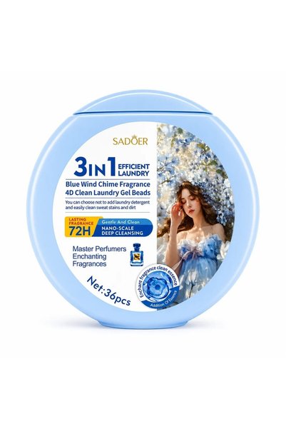 SADOER Capsule de detergent proaspÄt pentru rufe 3 ĂŽn 1, 36 bucÄČi