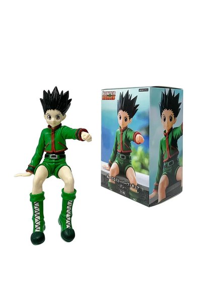 BANDAI مع صندوق، تماثيل أنمي هنتر إكس هنتر بحجم 11-14 سم لشخصيات غون فريكس، ل...